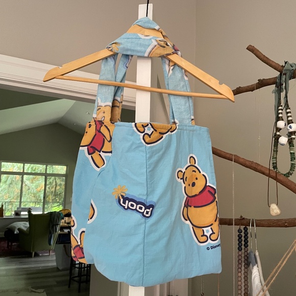 SOLD!! Upcycled handmade Winnie the Pooh shoulder bag - Picture 2 of 6